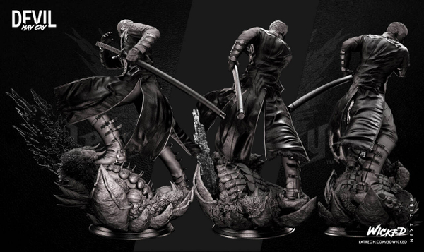 Вергилий девил май край Дьявол может плакать Фигурка Vergil Devil May Cry dmc