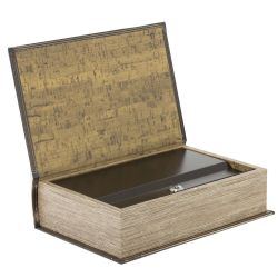 GAEM Шкатулка-книга сейф, L18 W7 H27 см