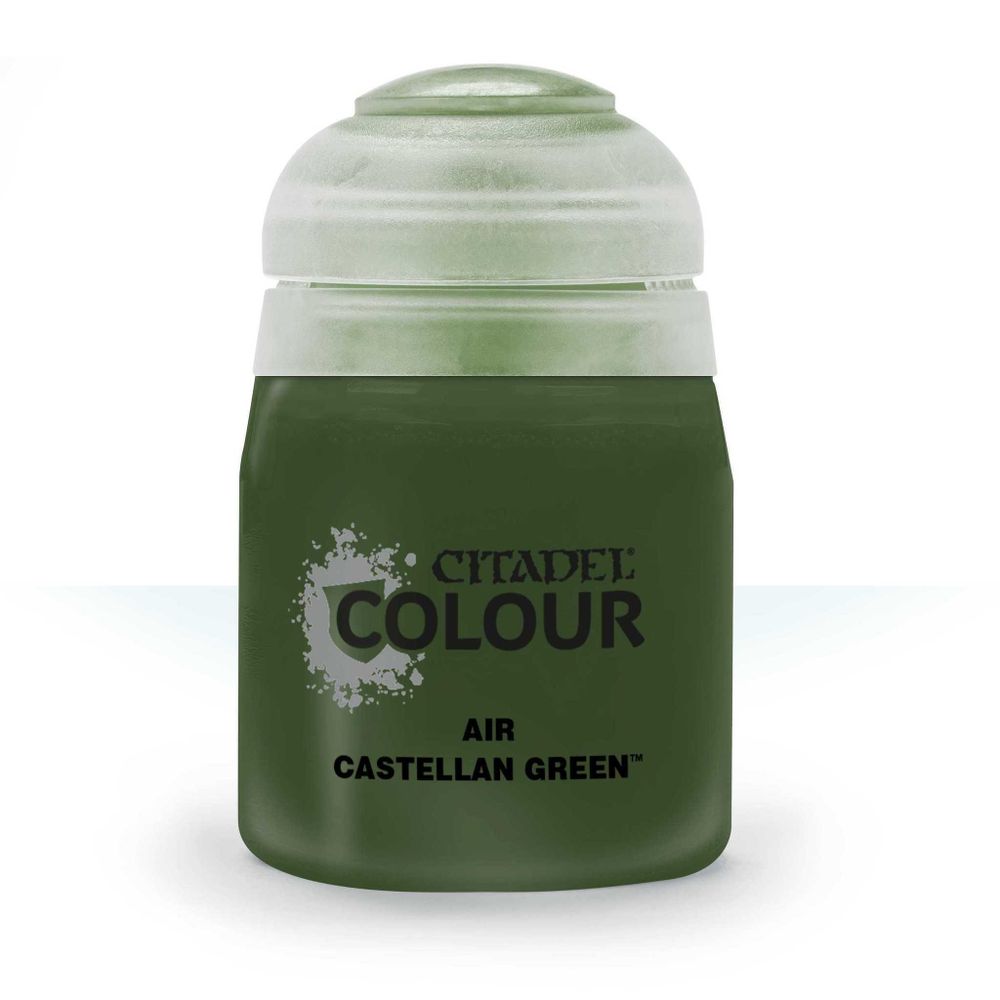 Краска акриловая Citadel Air для Аэрографа - Air: Castellan Green (24ml) Краска акриловая Citadel Air для Аэрографа - Air: Castellan Green (24ml)