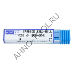 Фреза монолитная твердосплавная BRGM-2B-R2.0S HRC55 AHNO