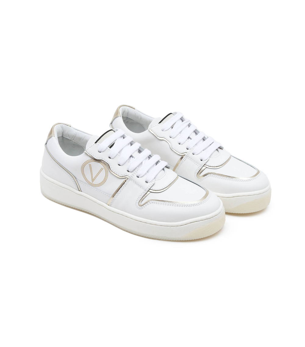 Кожаные кроссовки Valentino - белый(91E0801LAM)