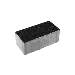 Тротуарная плитка ПРЯМОУГОЛЬНИК 200x100 мм - Стоунмикс Черный