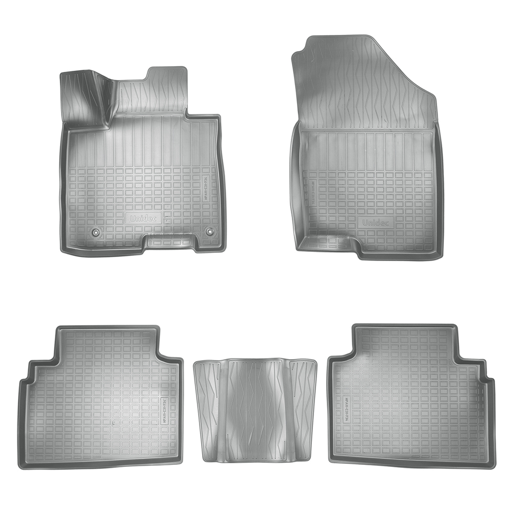 Ковры в салон Norplast/Unidec для Hyundai Tucson IV (2021-), Серый, арт.NPA11-C31-734-G