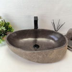 Раковина из речного камня RS-63545 (63*37*16) 0124