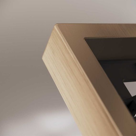 Рамка металлическая на 2 поста, S70 Metal (латунь) Voltum VLSM120209