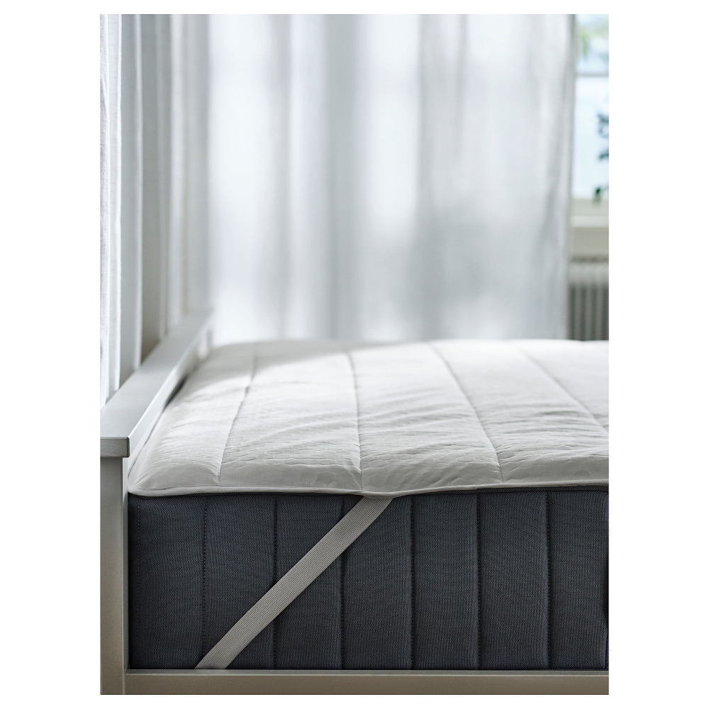 Наматрасник IKEA ROSENVIAL (РОСЕНВИАЛЬ), Белый, 140х200 см