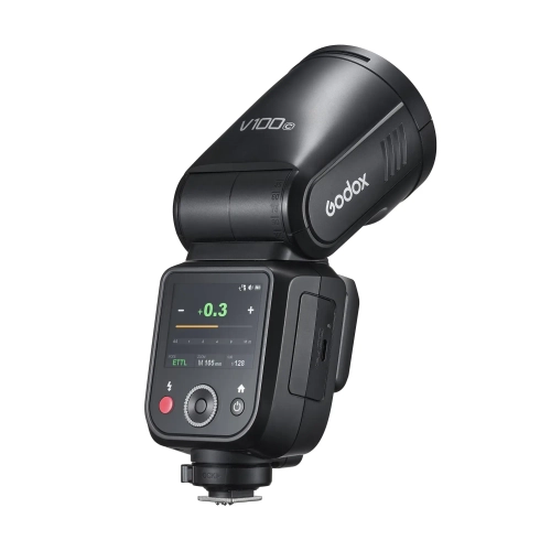 Вспышка накамерная Godox V100C TTL с круглой головкой для Canon