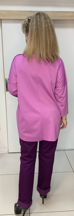 Интересная туника с цветным хомутом и швами