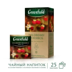 Чай в пакетиках травяной Greenfield Wildberry Rooibos, 25 шт