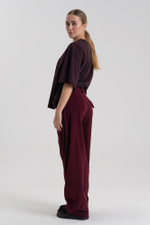 Брюки свободные вельвет