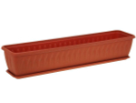 Ящик балконный Алиция 1000мм с поддоном (терракот)