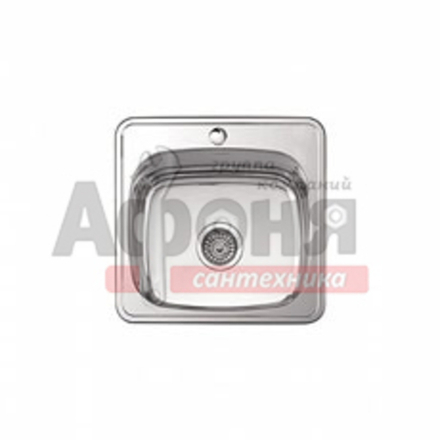 Мойка LEDEME врезная  38*38 т.0,6  ГЛЯНЕЦ сиф. (L93838-6) (+ сифон)