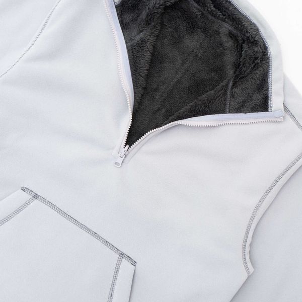 Толстовка FW22 Reverse Fleece Shirt Fog Серая - фото 4