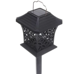 Фонарь садовый «Вечер» 12*12*13,5 см (h=60 см) на солнечной батарее (универсальный), Теплый белый