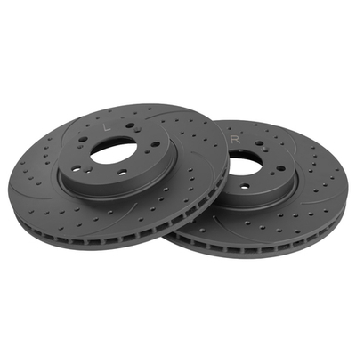 Диск тормозной передний перфорированный PRO-Line с покрытием (компл.2 шт) HONDA Accord 2.0/2.4L 03-08 GANZ GIJ06222S