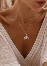 Колье «Селена» с лунным камнем