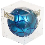 Новогодний шар Сияющие нити» 8 см, Сапфир