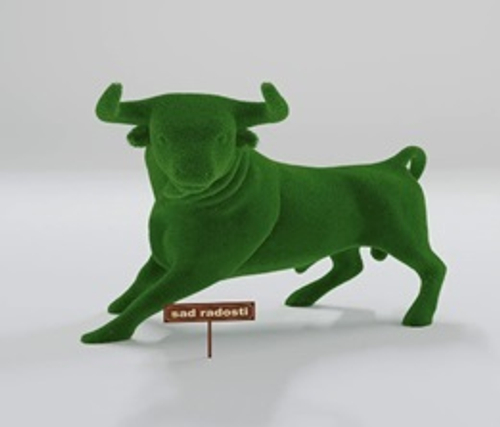 Фигура с искусственным озеленением “Испанский Бык” 1,2м