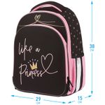 Ранец Berlingo Expert Plus Like a princess 38х29х15см, 2 отд., с анатомической спинкой