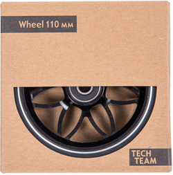 Комплект колёс TechTeam 110*24мм, Bullet, black