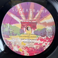 Винтажная виниловая пластинка LP Supertramp Paris (Holland 1980) Breakfast In America