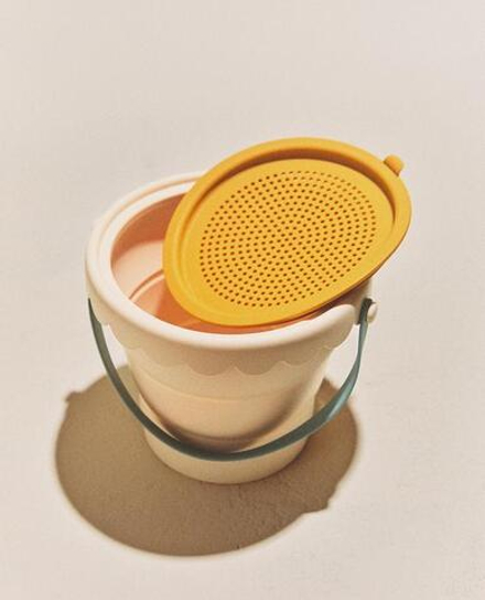 ZARA HOME Детское силиконовое пляжное ведерко, желтый