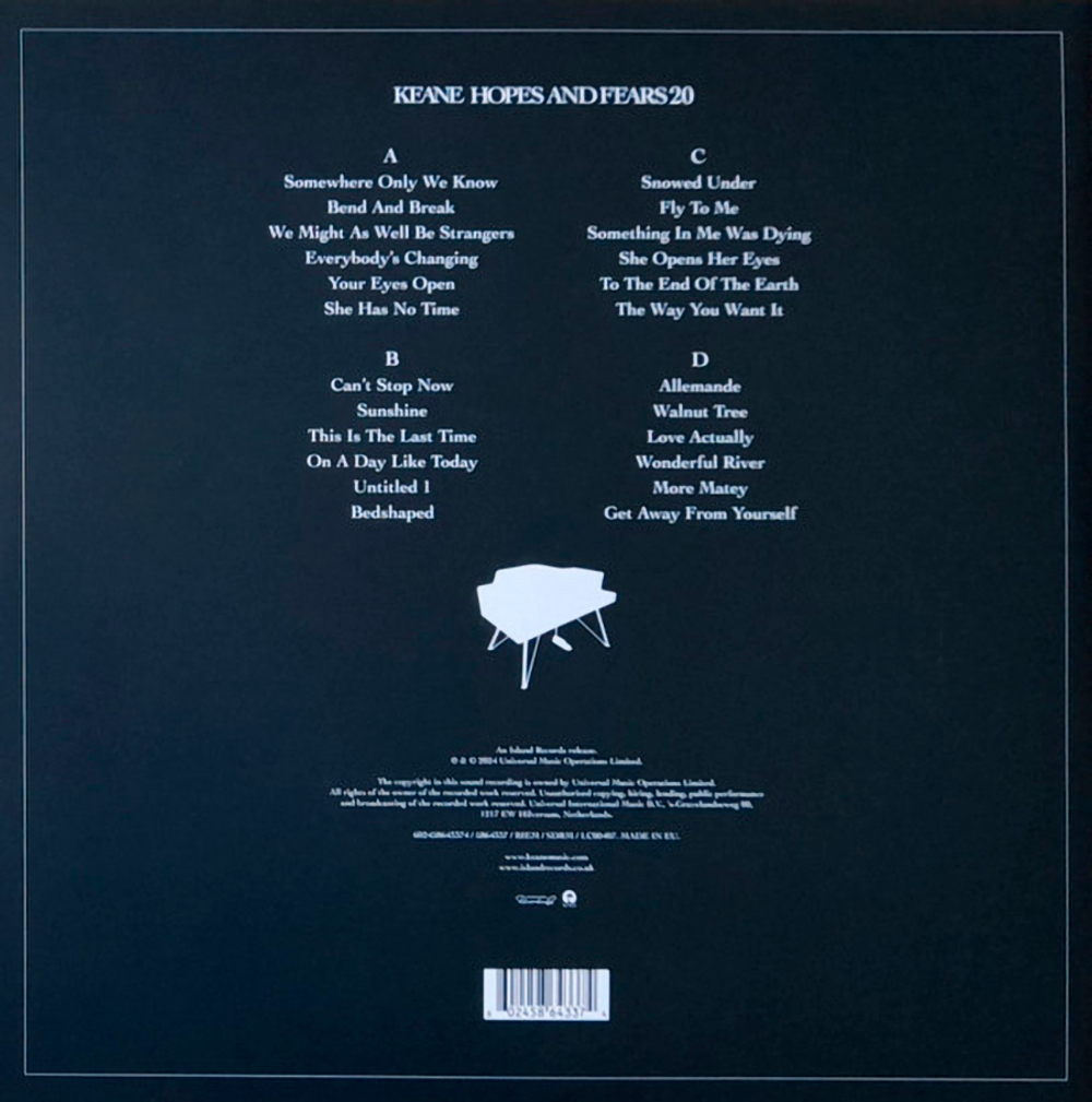 Keane / Hopes And Fears (20th Anniversary Edition)(Coloured Vinyl)(2LP)