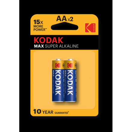 Батарейки Kodak LR6-2BL MAX SUPER Alkaline [KAA-2]