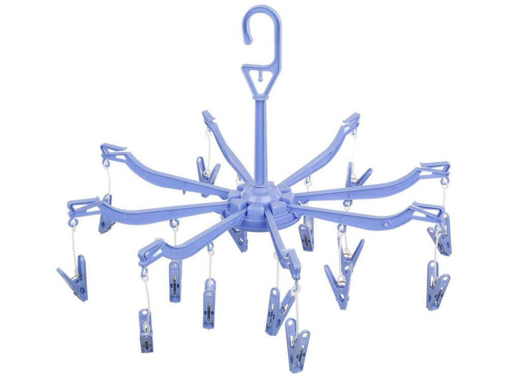 Вешалка для сушки мелочей, 16 прищепок