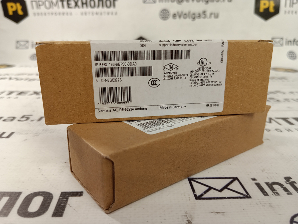 Siemens 6ES7193-6BP00-0DA0 новое