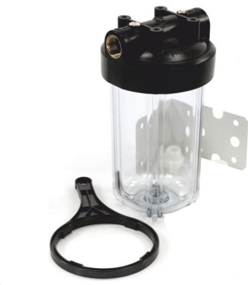 Фильтр МАГИСТРАЛЬНЫЙ 10 л. АКВАСТИЛЬ (ПРОЗРАЧНЫЙ)  (4/1шт)