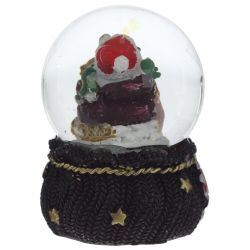 GAEM Фигурка декор в стекл шаре "Дед Мороз/Мишка/Олень", D 4.5 см, L4,5 W5 H6 см, 4в.