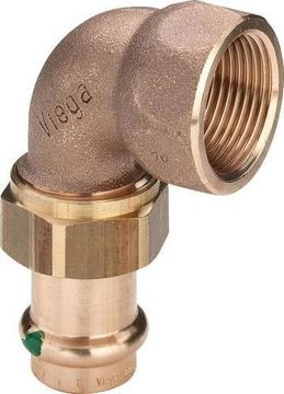 Американка пресс Viega Sanpress 22х3/4" ВР угловая 90° с SC-Contur (серия 2255)