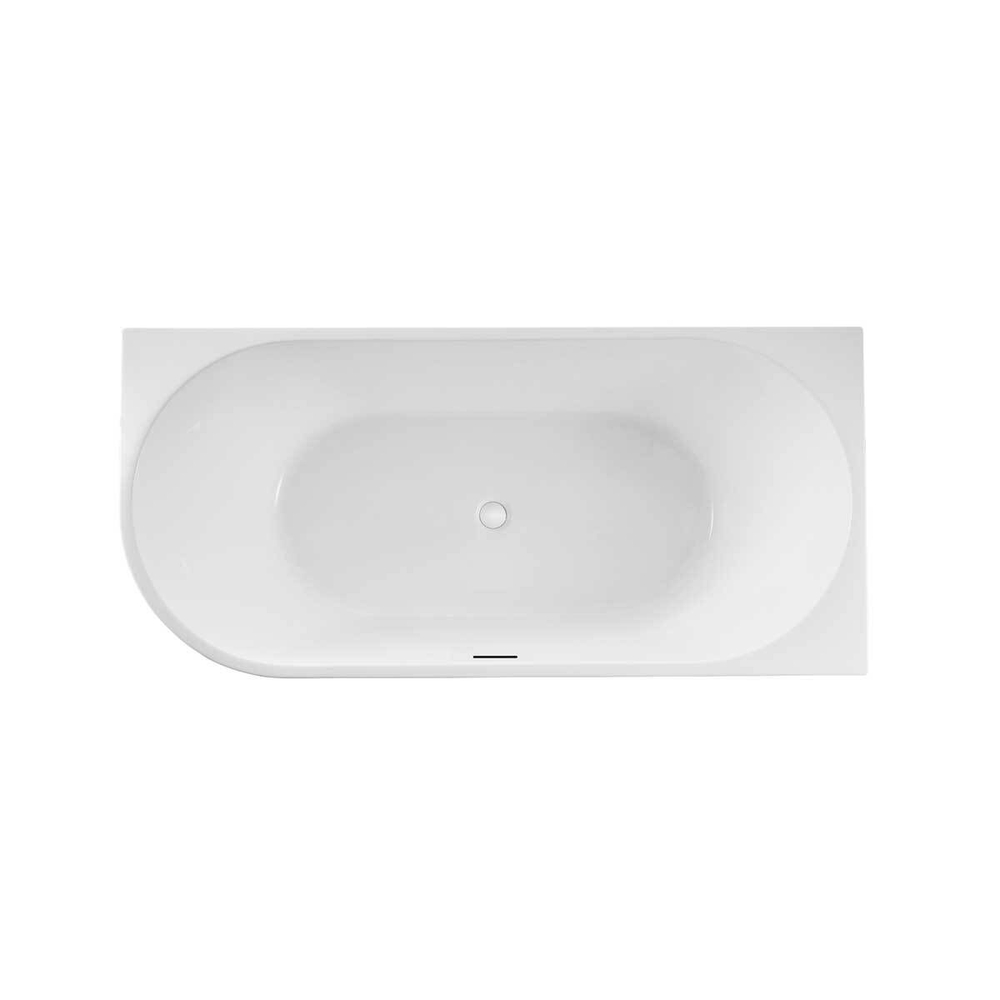 Ванна акриловая Vincea VBT-402-1700R, 1700*800*580, цвет белый, правая, слив-перелив в комплекте, хром