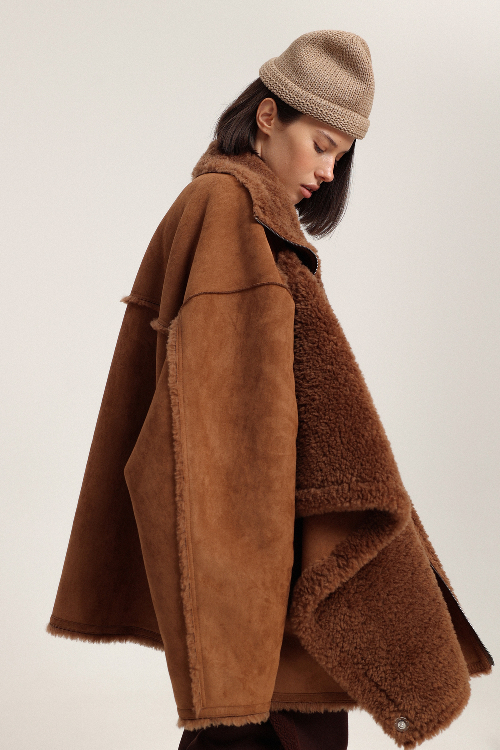 Дубленка с планкой