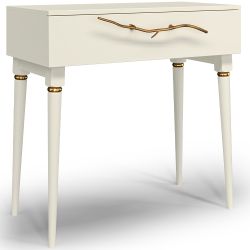 Консоль Арт Колор matte Классик Голд Кремовый белый матовый