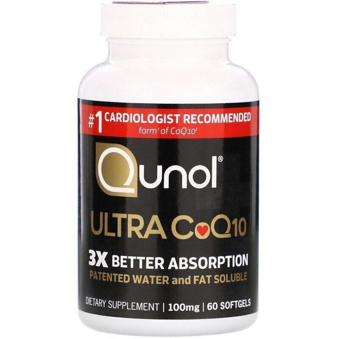 Ультра Q10 100 мг, Ultra CoQ10 100 mg, Qunol, 60 капсул