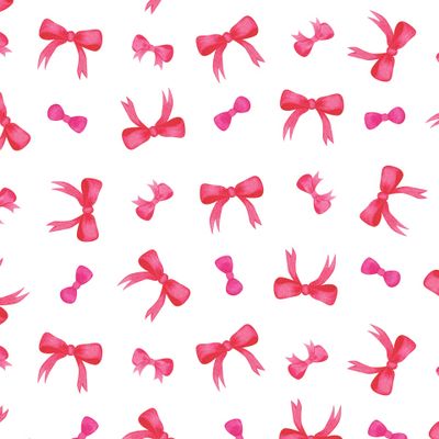 Розовые бантики