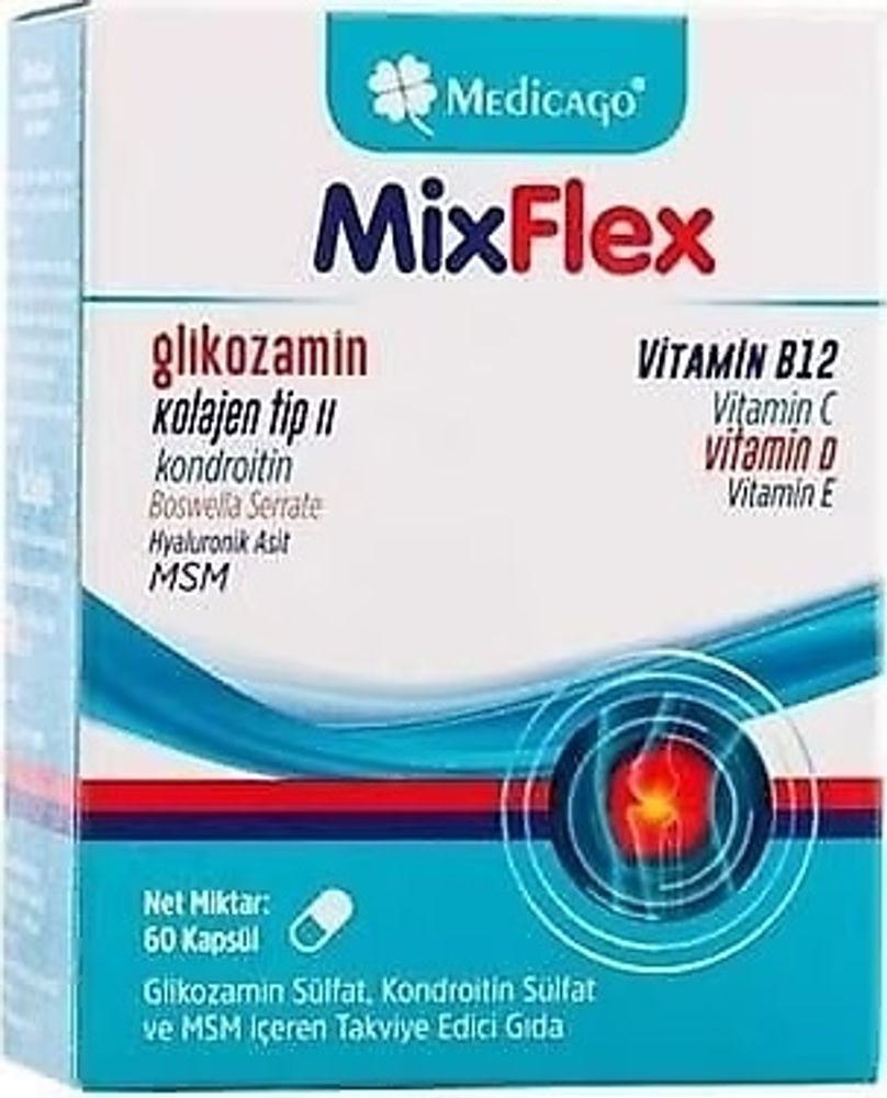 Medicago MixFlex Глюкозамин, 60 капсул