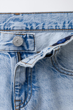 ZARA ДЖИНСЫ SLIM FIT, ГОЛУБОЙ