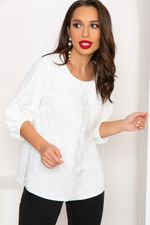 Блуза "Ход королевы" (вайт) Б4339 LT Collection (Акция)