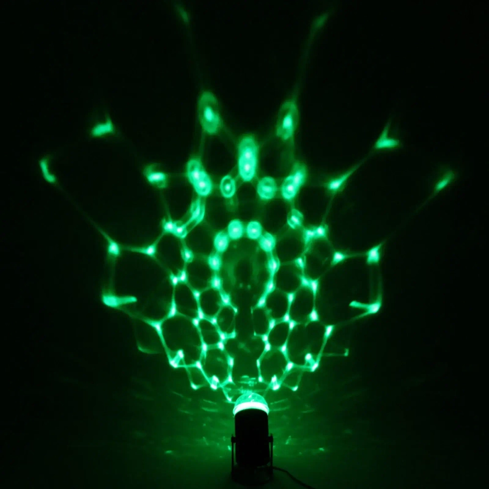 Диско-шар светодиодный «Кристалл», RGB (красный, зеленый, синий), с возм. крепления к стене (220V)