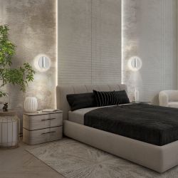 Декоративная подсветка светодиодная ЭРА EDGAR WL55 WH для интерьера COB 5Вт/SMD 7Вт 4000К белый IP20 | Настенная подсветка