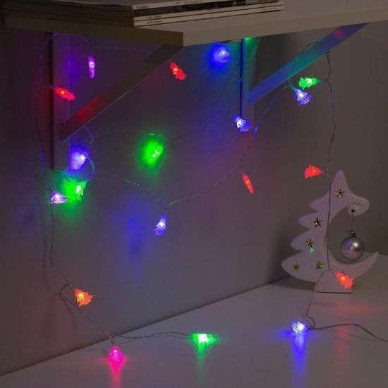 Гирлянда "Нить" 5 м с насадками "Ёлка в крапинку"