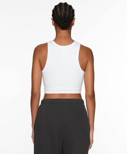 Oysho Майка из смесового модала с чашками, белый