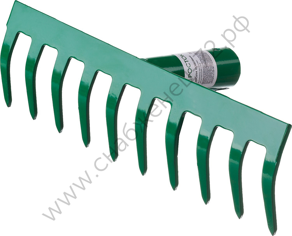 РОСТОК 260 x 60 мм, 10 прямых зубцов, грабли (39610-10)