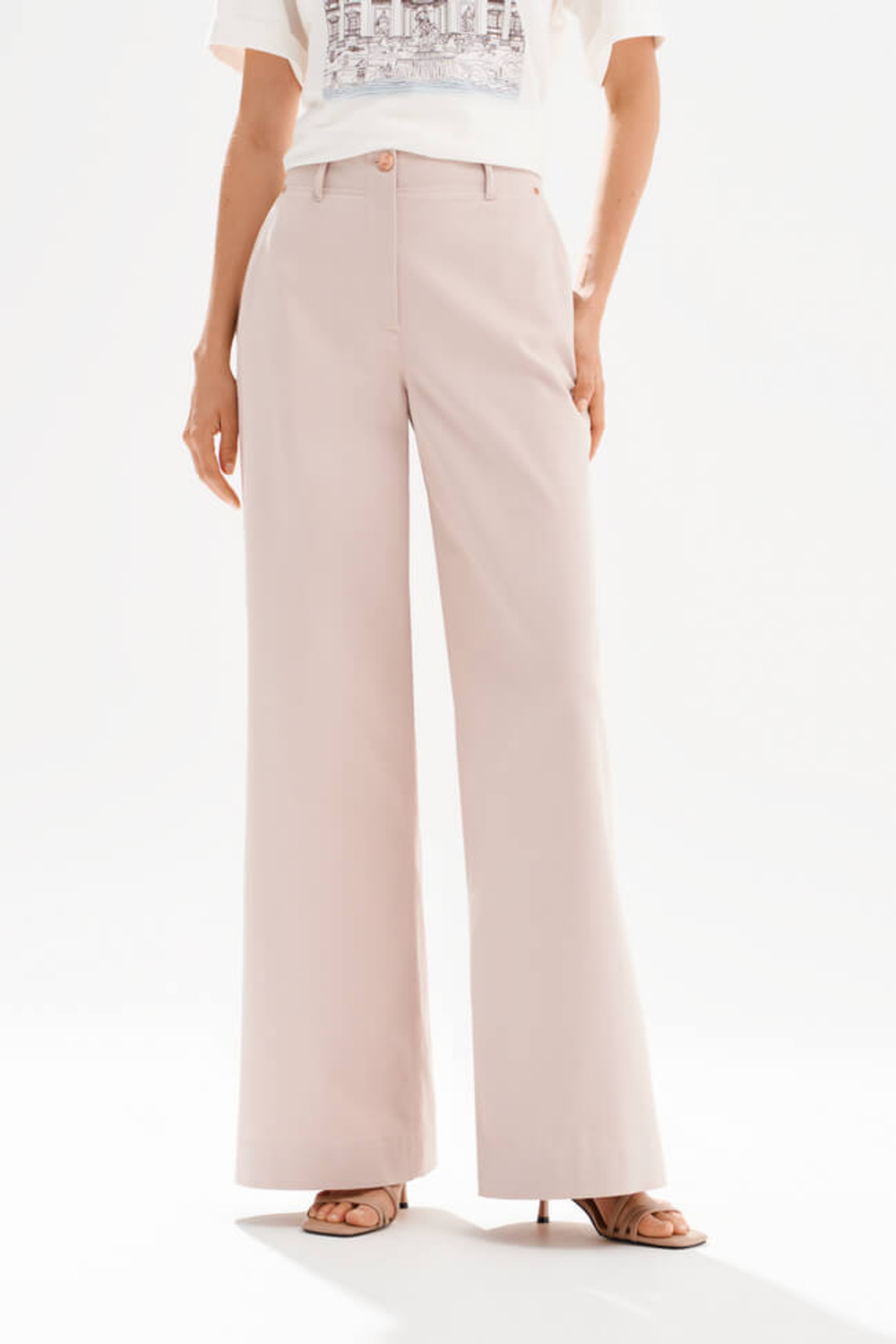 31236 Брюки женские (пудровый)