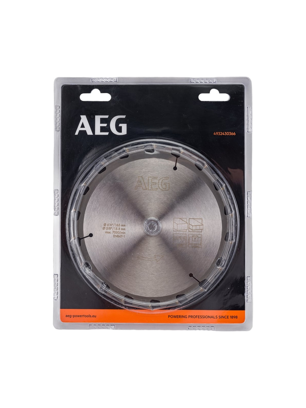 Диск пильный по дереву (165x15.8 мм; 18Z) AEG 4932430366