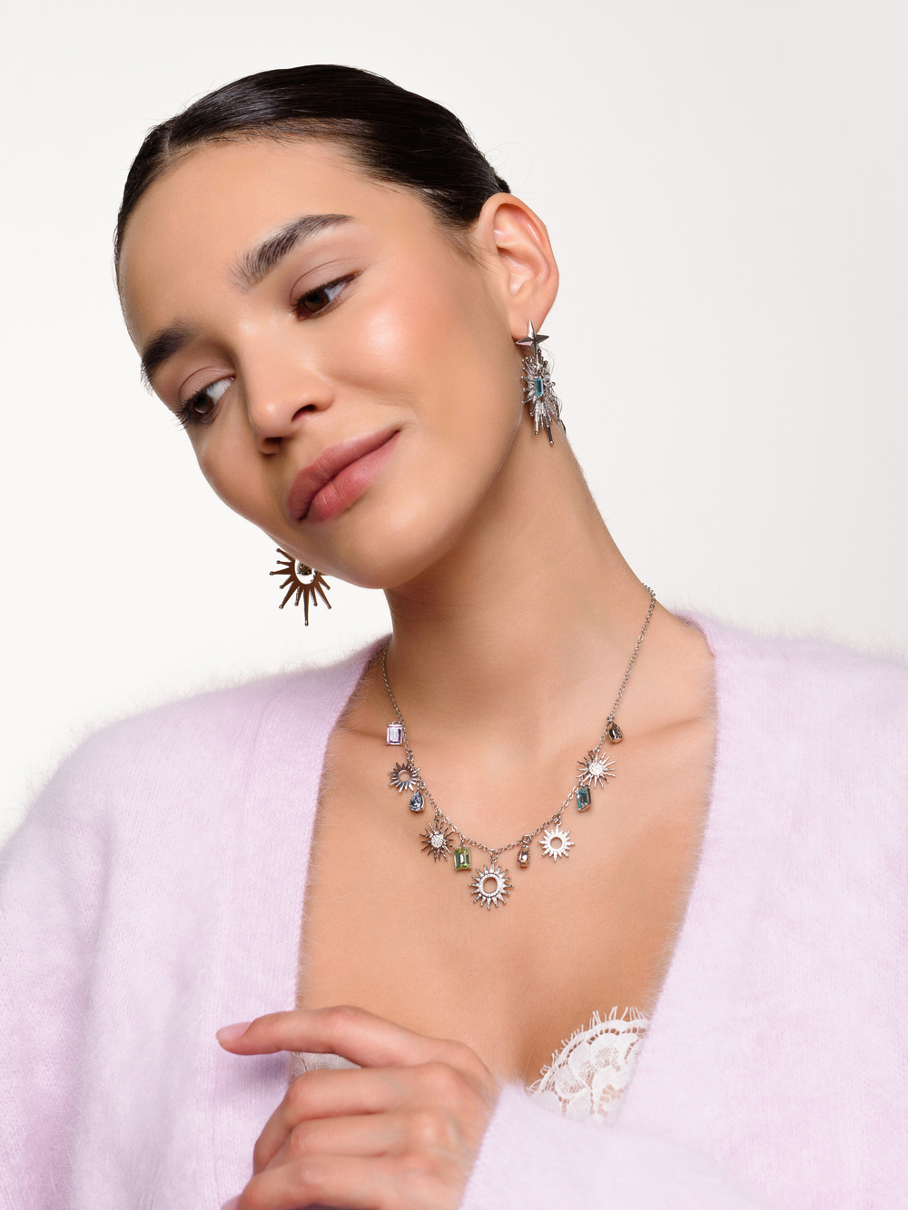 Колье "Sun caramel" Silver