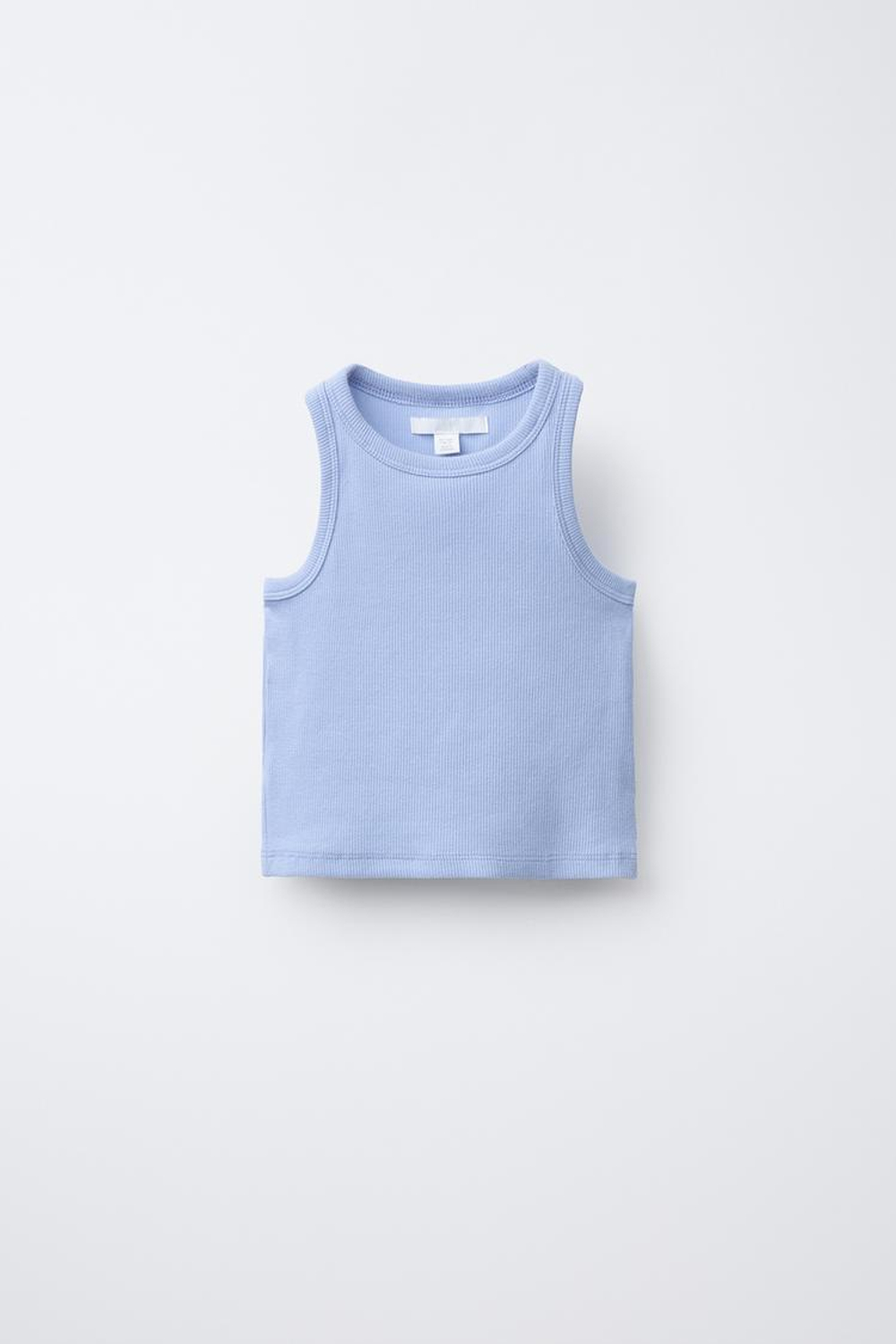 ZARА РУБАШКА ОКСФОРД С ТОПОМ В РУБЧИК, СИНИЙ